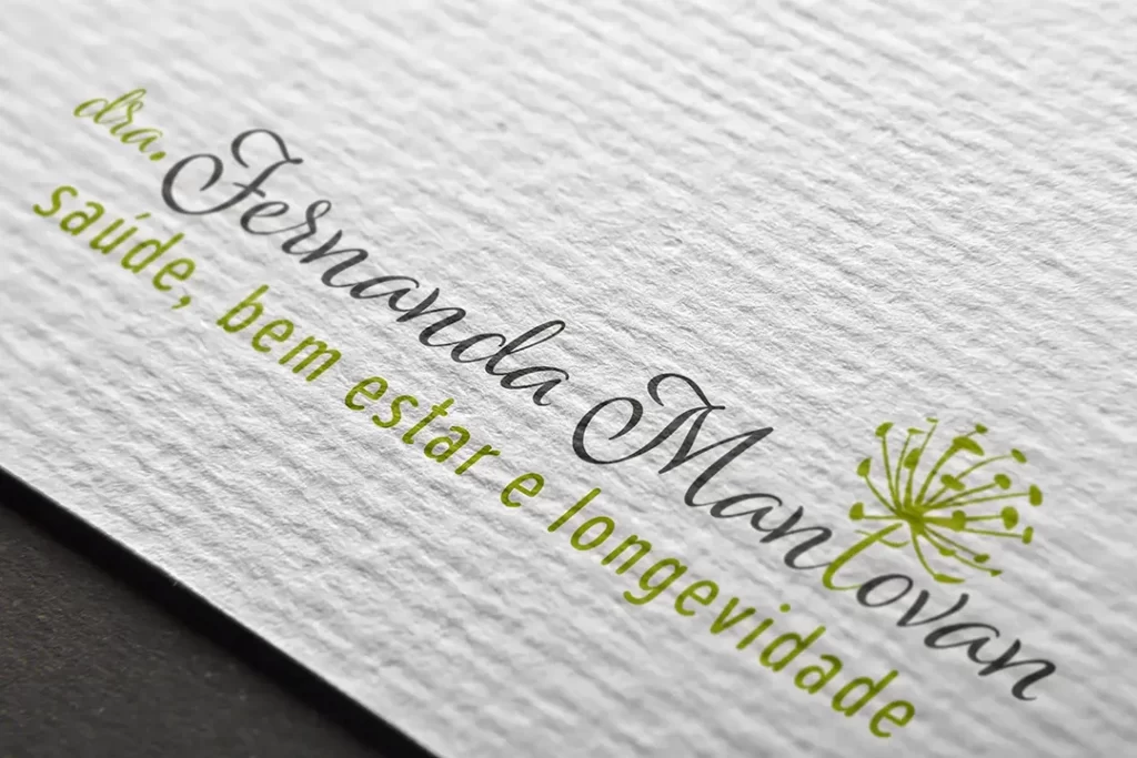 Identidade visual criada para a nutróloga Dra. Fernanda Mantovan